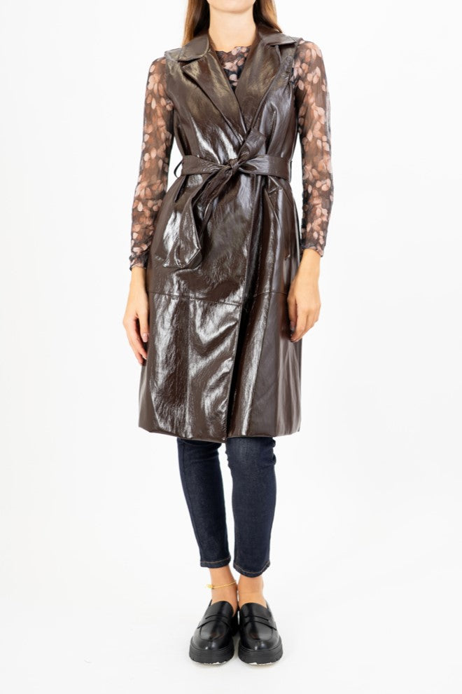 Spolverino Ecopelle Shine Belted