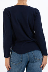 Maglia SoftVibe in misto viscosa scollo a V