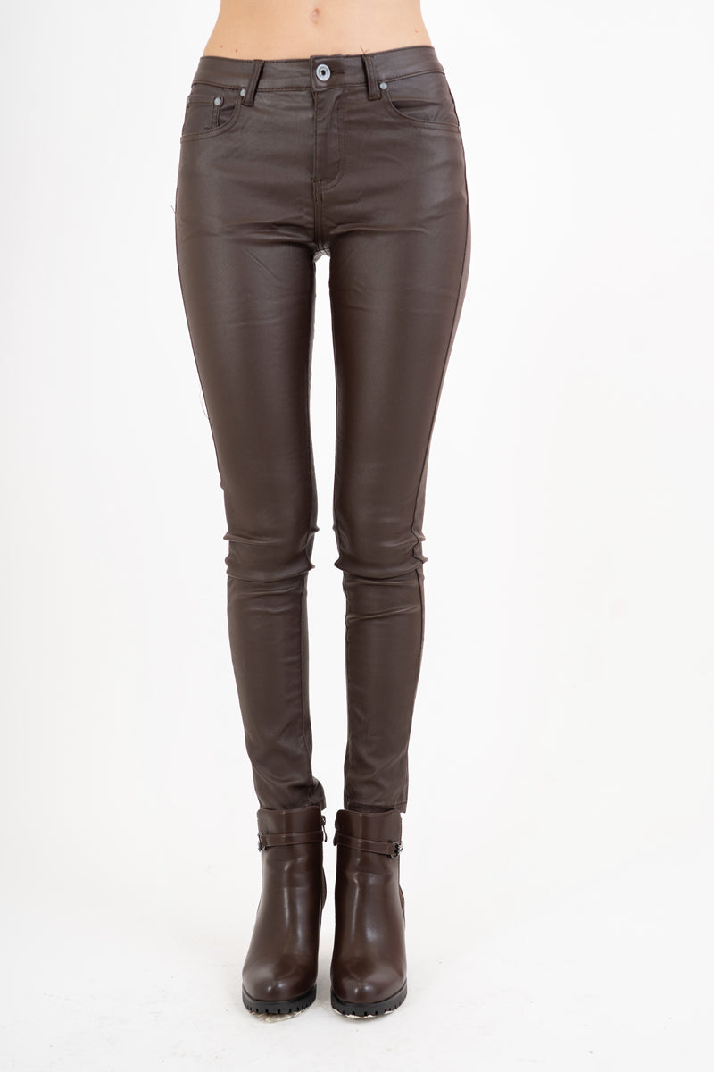 Pantalone SecondSkin Mocha effetto ecopelle
