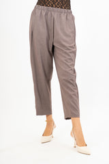 Pantalone Asimmetrico Taupe Luxe