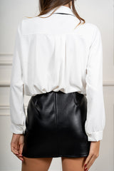 Camicia Kensington con cravatta nera