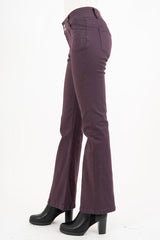 Jeans Zampetta Prugna Made in Italy