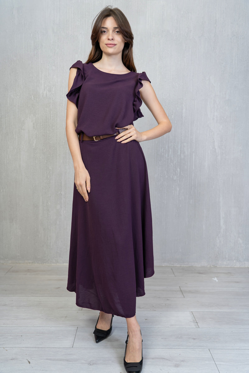 Blusa Plum Soft con Manica Volant