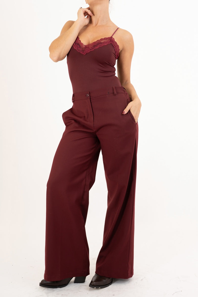 Pantalone CityPalazzo in poliviscosa elasticizzata