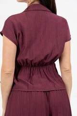 Camicia EasyWave con fusciacca foulard in raso.