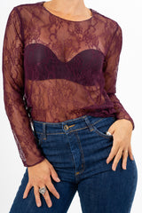 Lace Essential girocollo