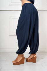 Pantalone Aladin in Viscosa Fiammata Made in Italy