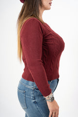 modella indossando Maglioncino SoftTrecce colore