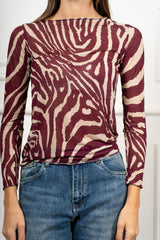 Maglia Aveline Zebrata