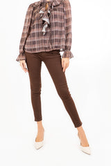 Maglia ShineCheck in georgette con rouche e lurex