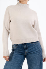 Maglione CozyVibe collo vulcano in misto viscosa