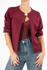 Giacchino ChicButton in felpa morbida