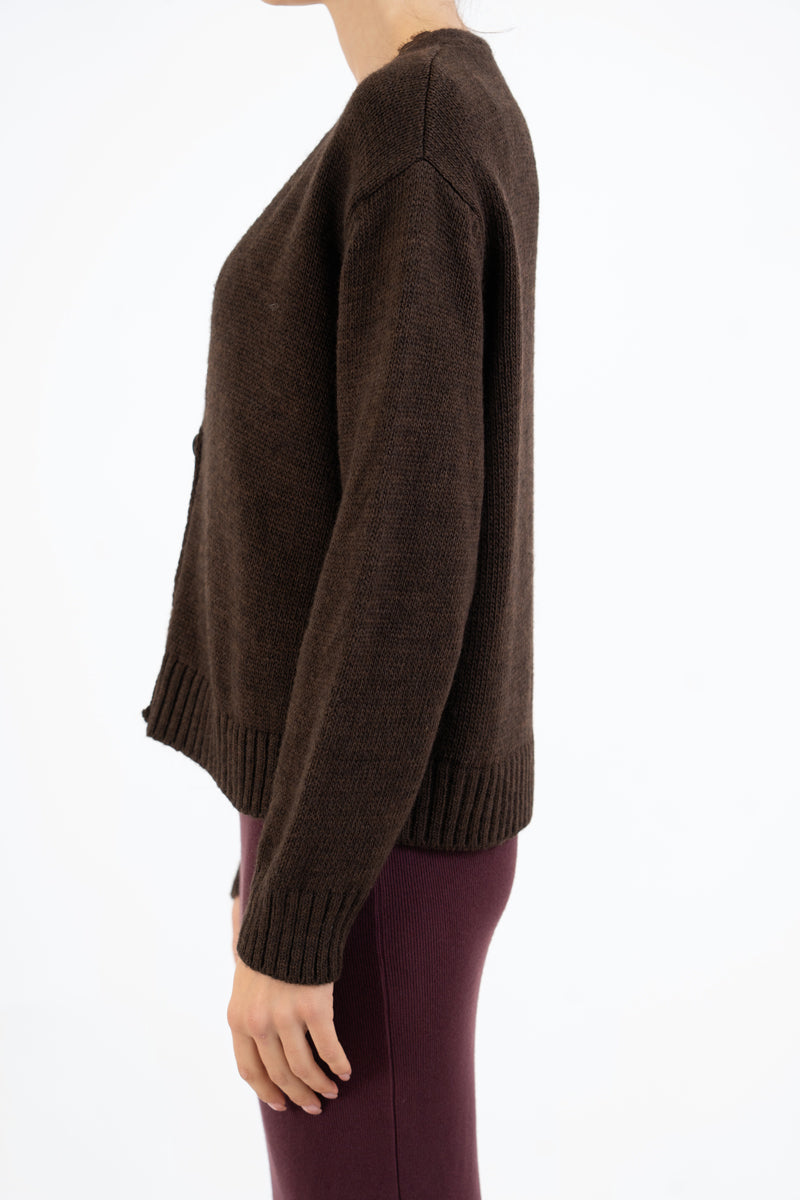 Cardigan SoftMood in misto lana con bottoni