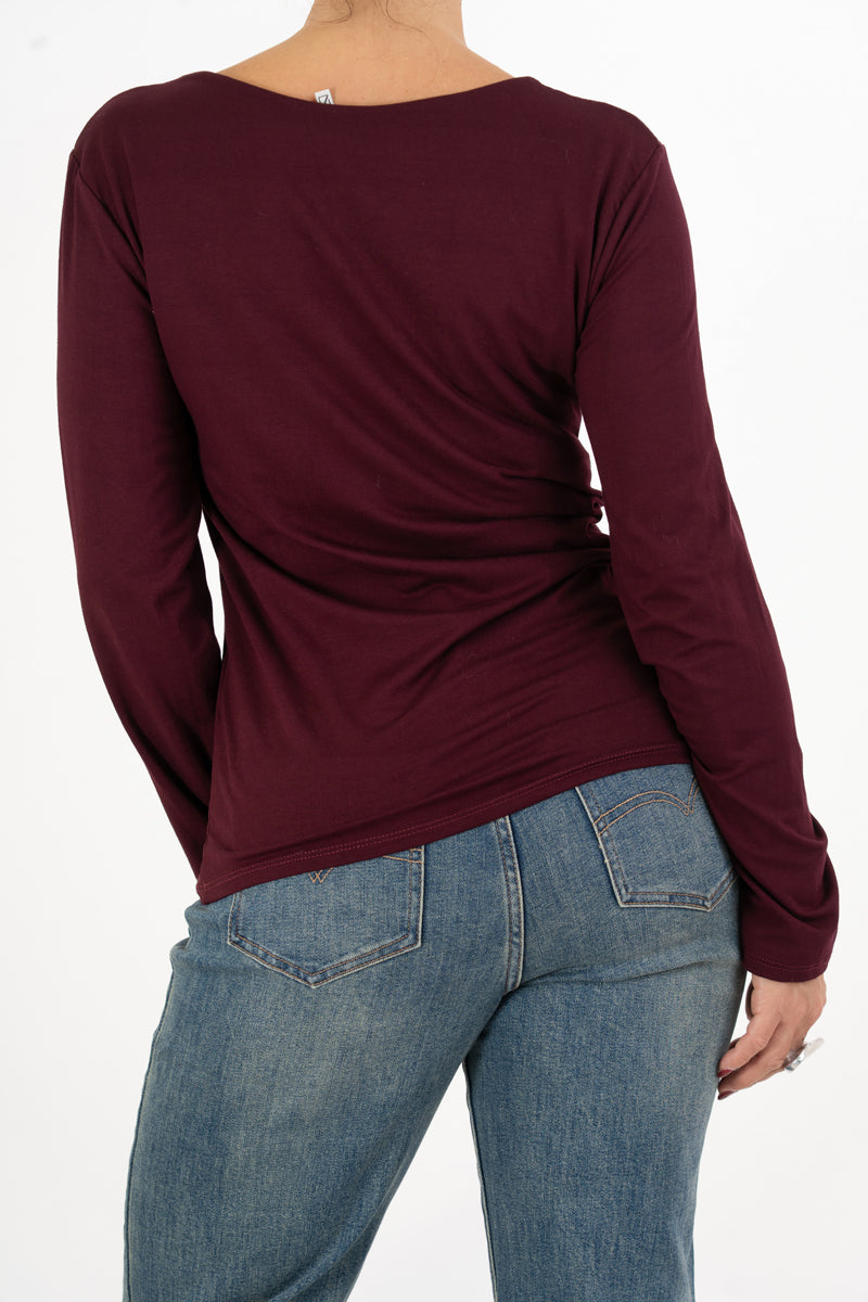 Maglia Dream Soft Touch in viscosa con girocollo ampio