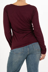 Maglia Dream Soft Touch in viscosa con girocollo ampio