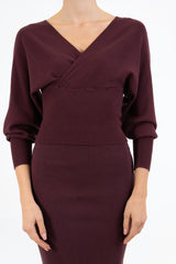 Maglia SoftCross incrociata in viscosa elasticizzata