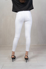 Skinny Chic – Pantalone a sigaretta stretch Bianco