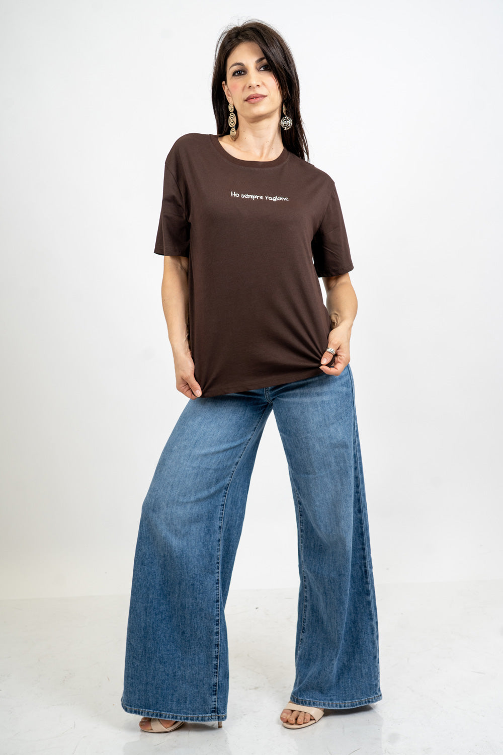 T-shirt scritta cotone “Ho sempre ragione”