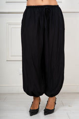 Pantalone Aladin in Viscosa Fiammata Made in Italy