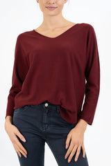 Maglia SoftVibe in misto viscosa scollo a V