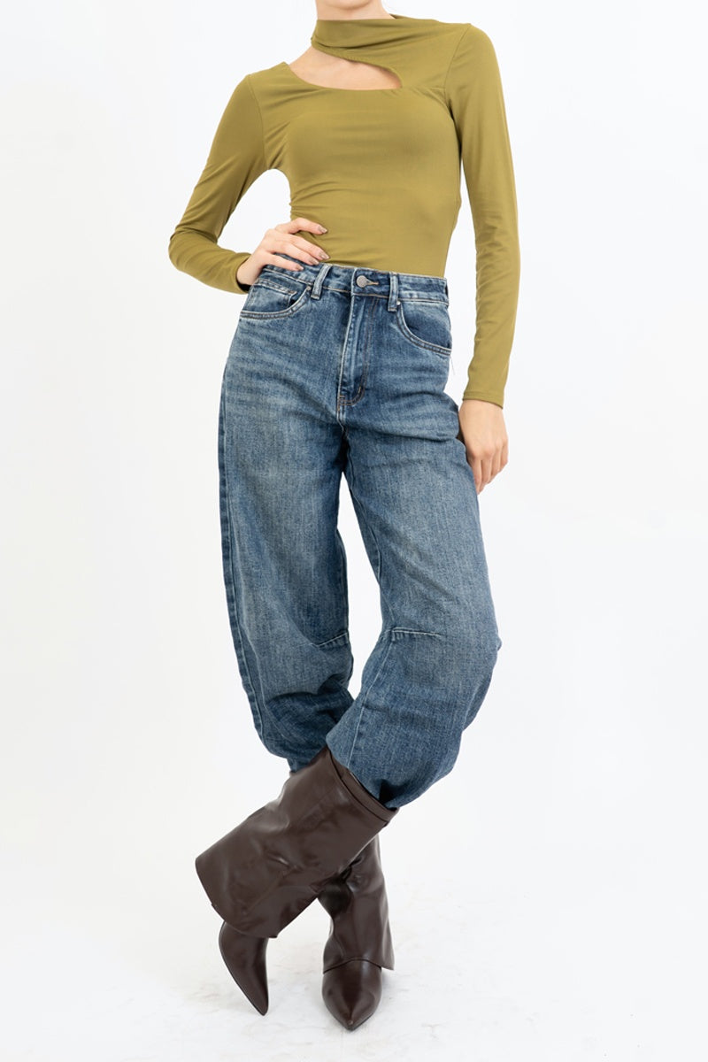 Body Cut-Out Glam – doppio scollo asimmetrico