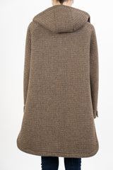 Giacca WoolMix con cappuccio