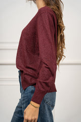 modella indossando Maglia Aster Lurex colore