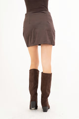 Minigonna Soft Suede in ecocamoscio