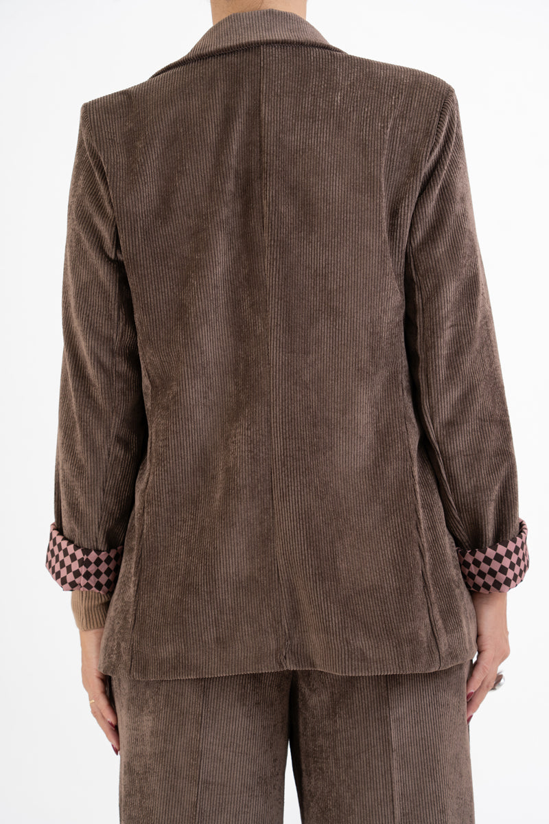 Giacca Velvet Line effetto velluto a coste