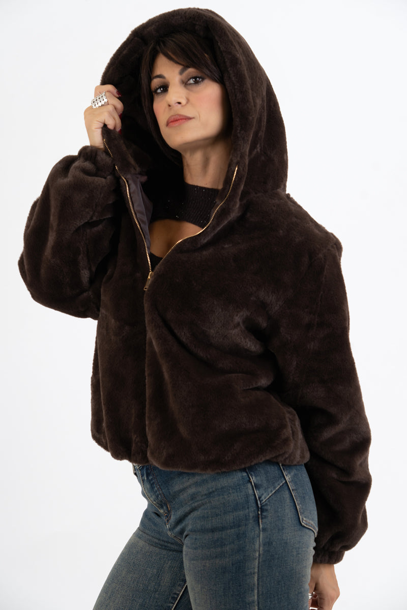 Pellicciotto Dream Cozy con cappuccio