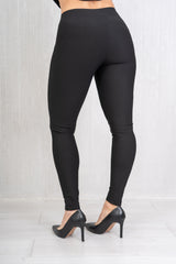 Leggings elasticizzato misto cotone baschina alta