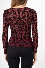 modella indossando Maglia rete VelvetLight colore