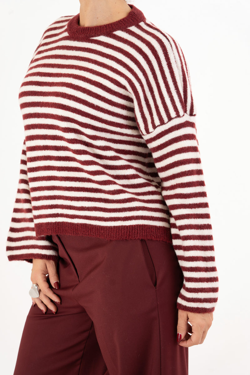 Maglioncino Candy Lines rigato over