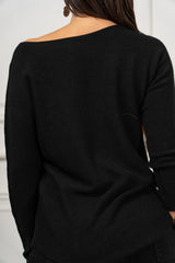 modella indossando Maglia Vela scollo V colore