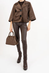 Pantalone SecondSkin Mocha effetto ecopelle