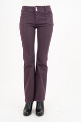 Jeans Zampetta Prugna Made in Italy