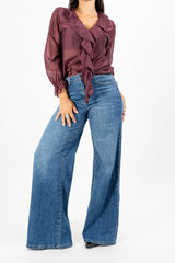 Blusa Tencel Ruffle.