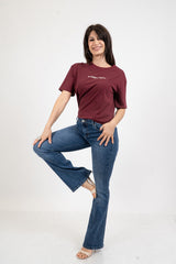 T-shirt scritta cotone “Ho sempre ragione”.