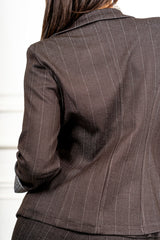 Giacca Windsor Marrone