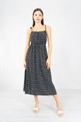 Abito Flower Muse con scollo drappeggiato