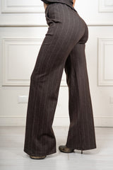 Pantalone Windsor a gamba larga