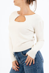 Maglia BitDetail con scollo a goccia