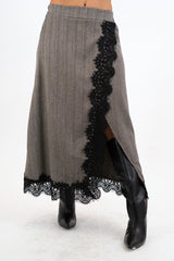 Gonna LurexMood lunga portafoglio con pizzo