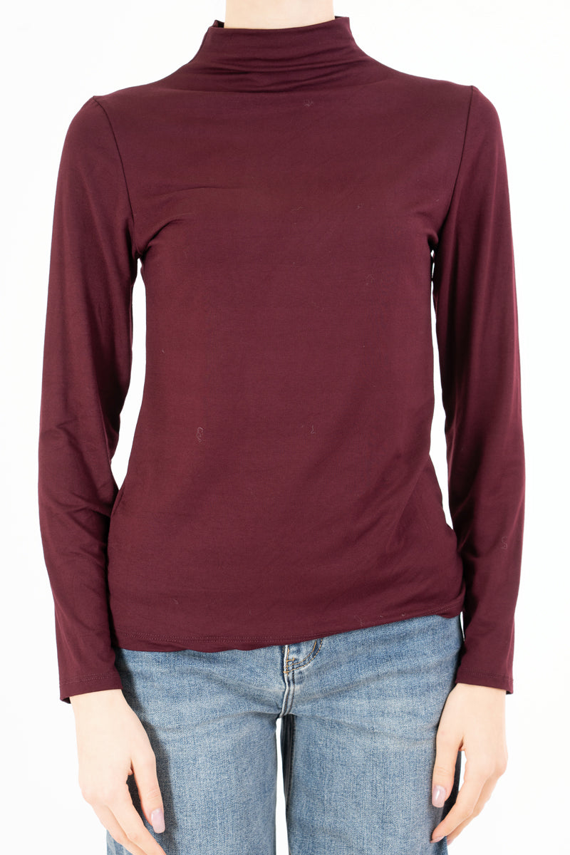 Maglia SoftTouch collo vulcano in viscosa elasticizzata