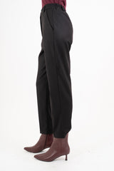 Pantalone CityLine slim fit in poliviscosa nera