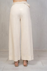 Pantalone Lino con Cintura