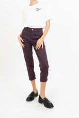 T-shirt in cotone con ricamo “mai senza te”