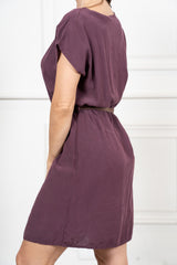 Abito midi over in Tencel con cintura regolabile