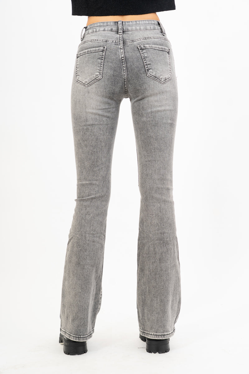 Jeans FlareCut Grigio