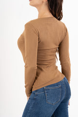 Cardigan in maglia fine con bottoni